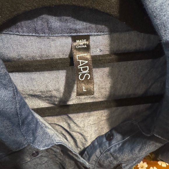 Laps Indigo Button-Up Jumpsuit - Picture 5 of 6